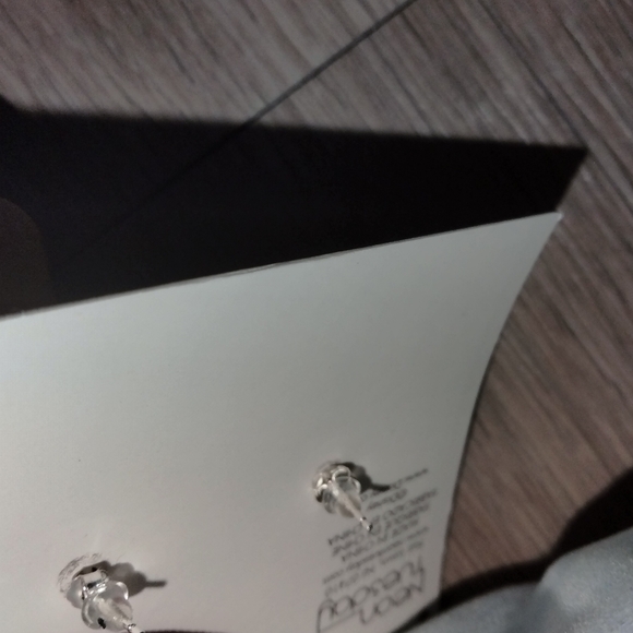 Disney Frozen Sterling Silver Crown Earrings - Picture 2 of 2